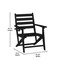 Flash Furniture Tolleson 7 Pc Adirondack Set w/72-in Rectangle Recycled HDPE Table and 6 Chairs w/Cupholders, Blk LE-HMP-158-2037-BLK-GG - alternate 9